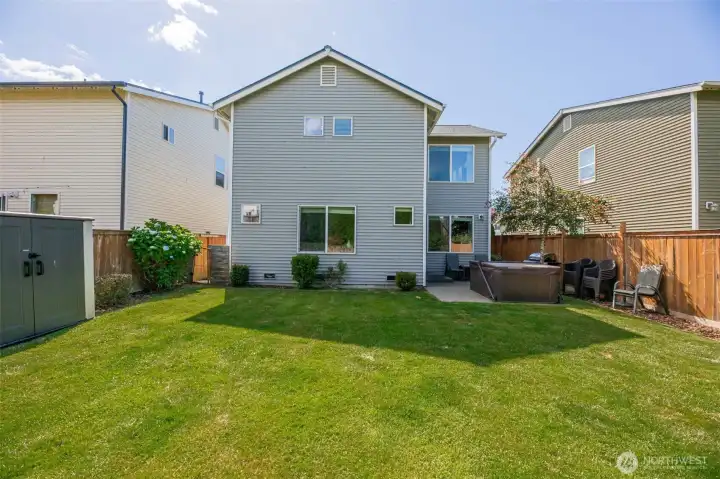 Enjoy room to roam. The spacious backyard offers endless possibilities for outdoor fun. Enjoy room to roam. The spacious backyard offers endless possibilities for outdoor fun.