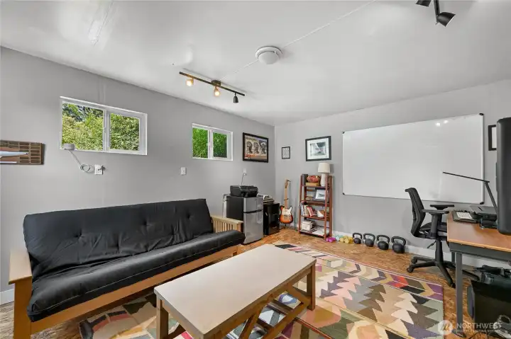 Office space in garage