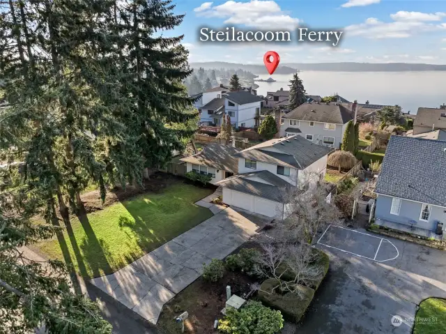 Easy access to the charming waterfront town of Steilacoom.