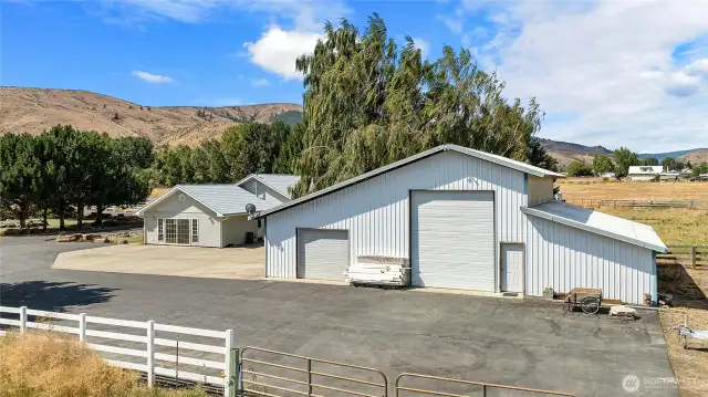 41 X 36 shop and garage with a 1/2 bath and lots of storage and work space!