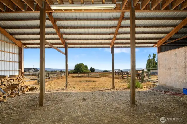Looking to the east from the stall area