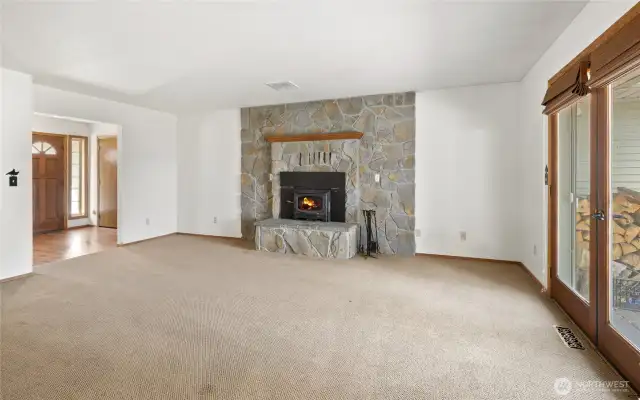 One living space after you enter the front door