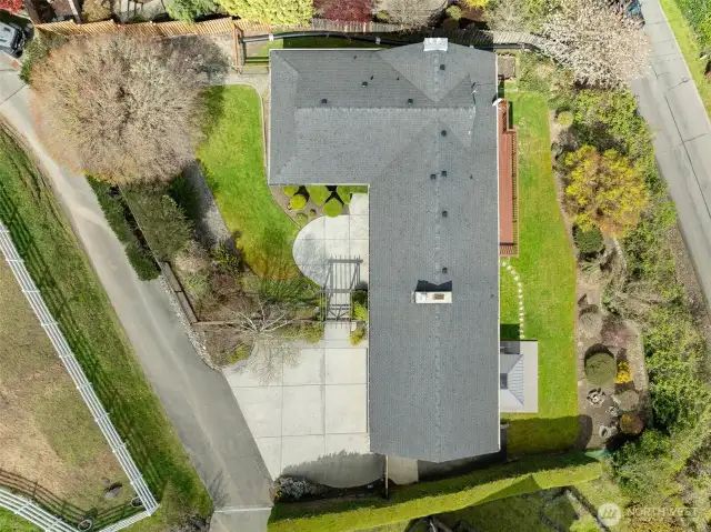 Aerial of lot
