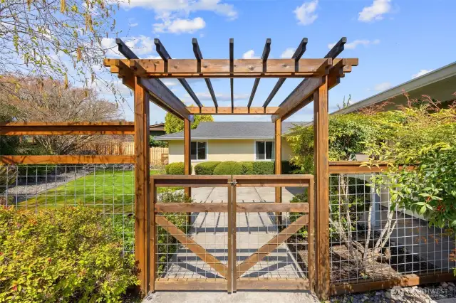 Patio entry