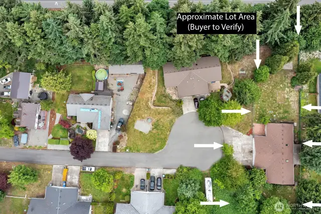Overhead View showing approximate property