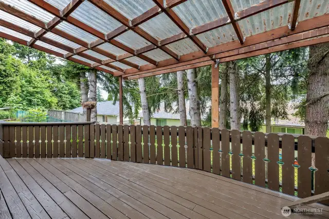 Covered Back Deck