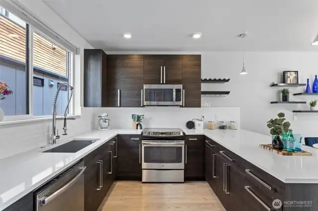 Kitchen with eating space