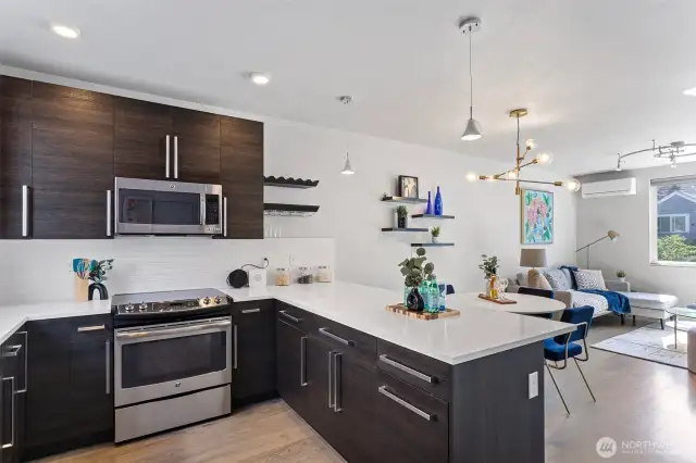 Kitchen with eating space
