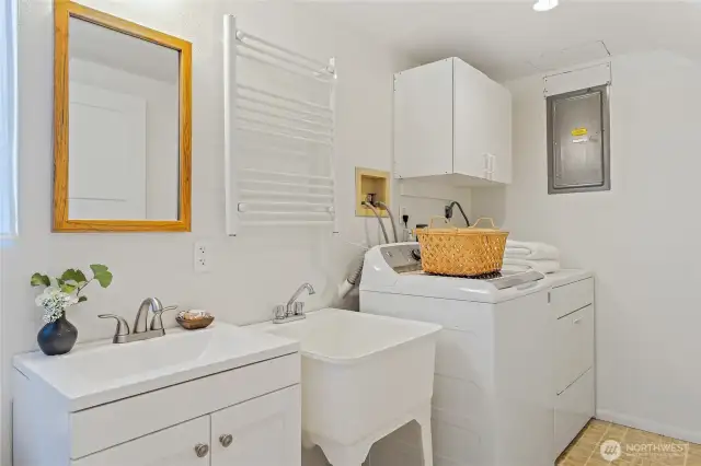 Laundry Room on Lower Level. Washer/Dryer Stays w/the home