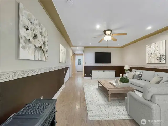 Virtually Staged Family room