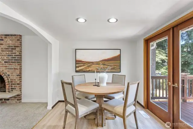 Kitchen with dining area