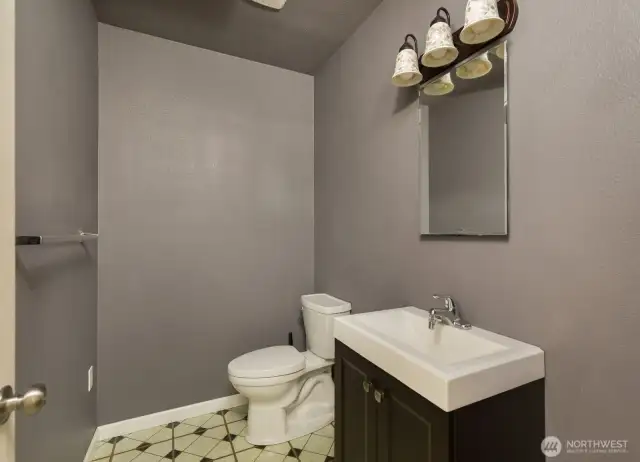 Half bath on lower level