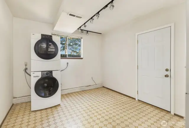 Utility room on lower level