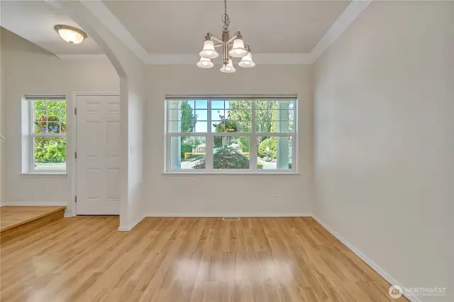 Front entry & dining room - looks out to the front porch ~