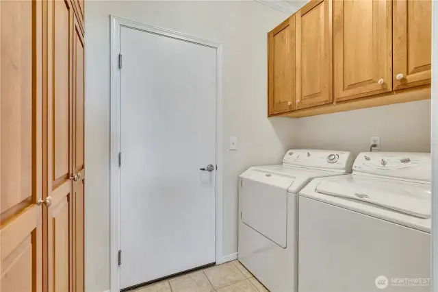 Laundry room with built-ins for storage or use tall ones for a pantry!