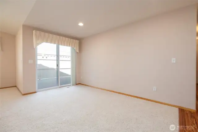 Dining Room with Slider to New Private Trex Deck