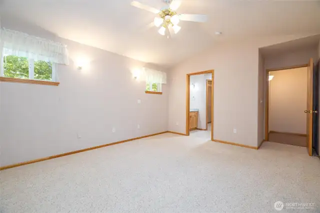Primary Bedroom with Entry to Walk-In Closet