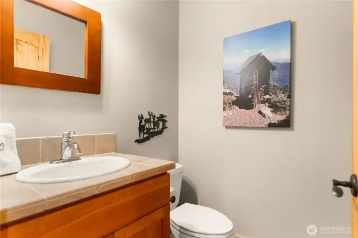 Main floor: 1.5 bathrooms for convenience and function.