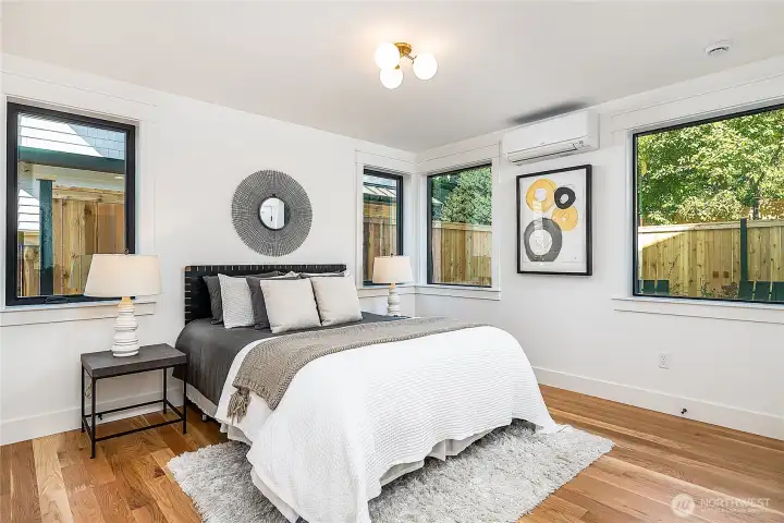 Both bedrooms are on the main level.