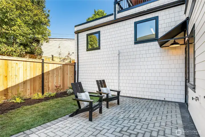 Private patio.
