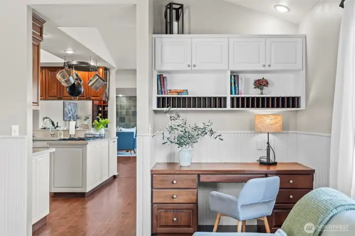 Built in desk/office in Family Room