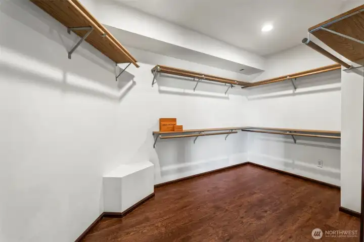 Master walk-in closet