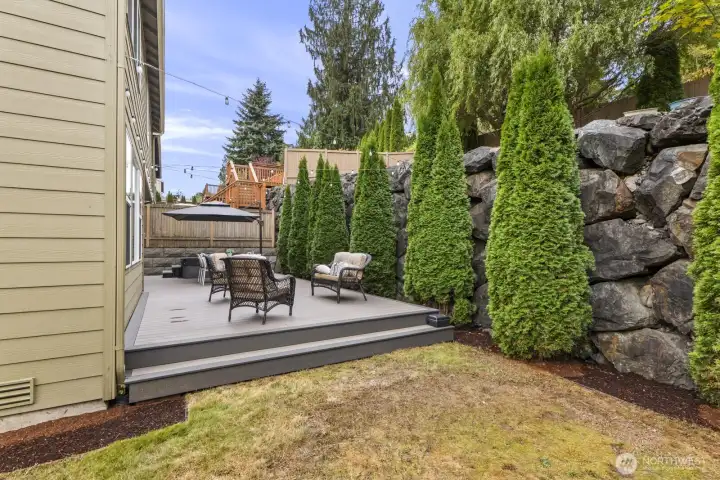 Private yard & deck