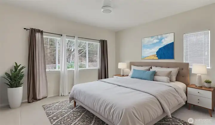 Large guest bedroom.