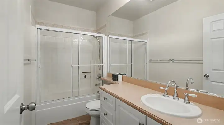 Main bathroom on upper level