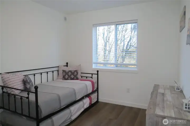 SECOND LEVEL LIVING HAS ONE OF TWO BEDROOMS!  THE TRENDLE BED SLEEPS TWO!