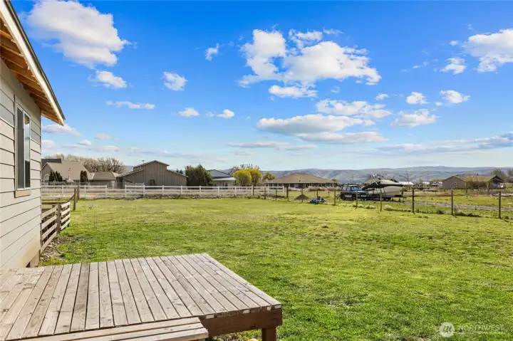 View from side of the front deck.