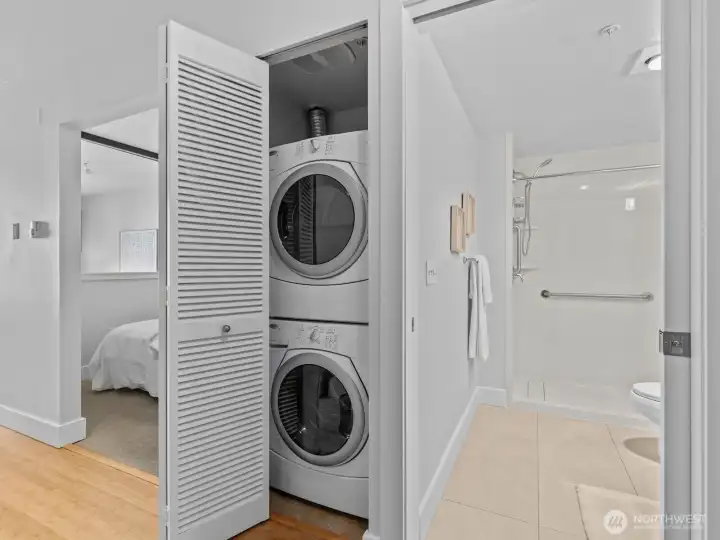 In unit laundry is one of the perks!