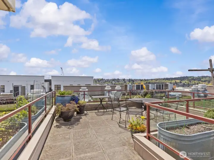 There's also a grill up here too.