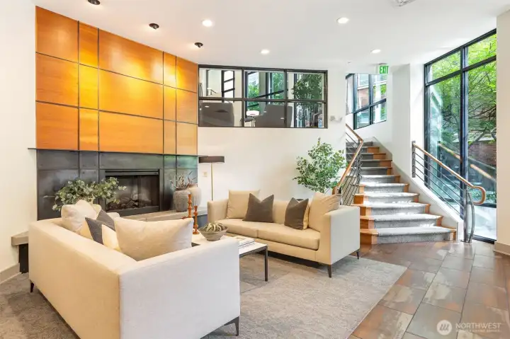 Enjoy peace of mind with a secure lobby entrance plus stylish lounge and mezzanine spaces perfect for relaxing or connecting with friends.
