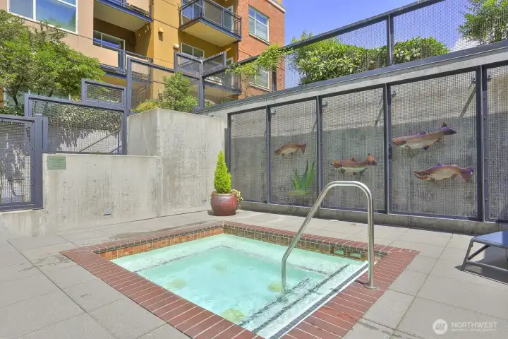 Canal Station North offers amenities that genuinely enhance daily living, including a fitness center, sauna, hot tub/spa, concierge service, resident lounge, BBQ patio, business center, and community gathering spaces.