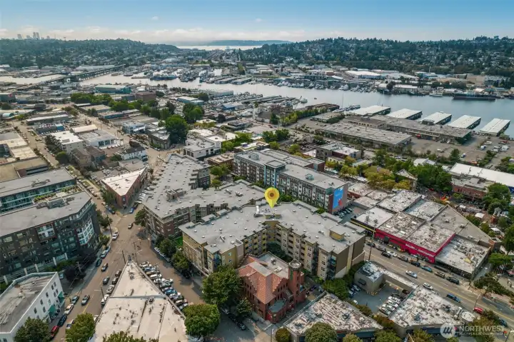 Just steps to top-rated coffee, bars, eats, shops, the Sunday Farmers Market, Golden Gardens, and all the Ballard essentials.