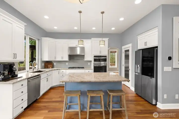 Updated kitchen and newer appliances.  Walk in pantry!