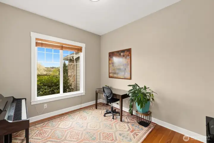 Spacious and private office off entry with gorgeous Mt. Rainier view!