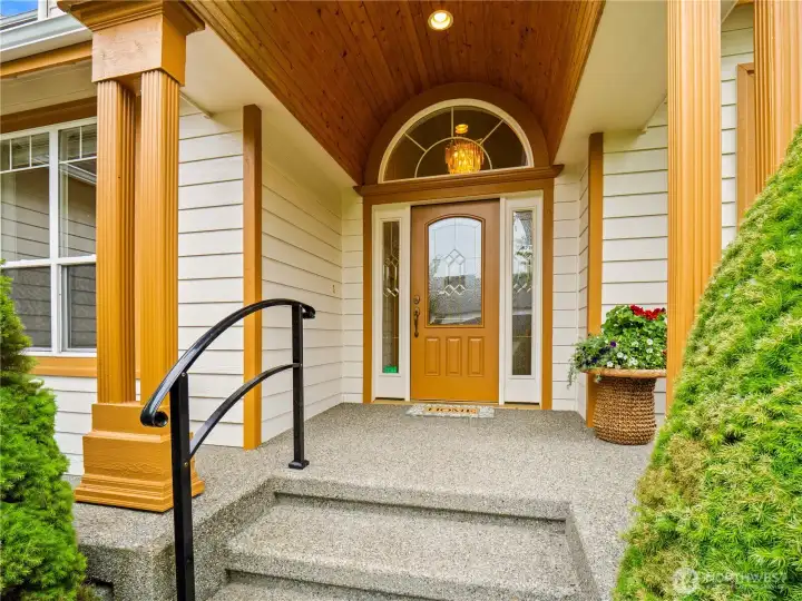 The grand entrance welcomes you in.