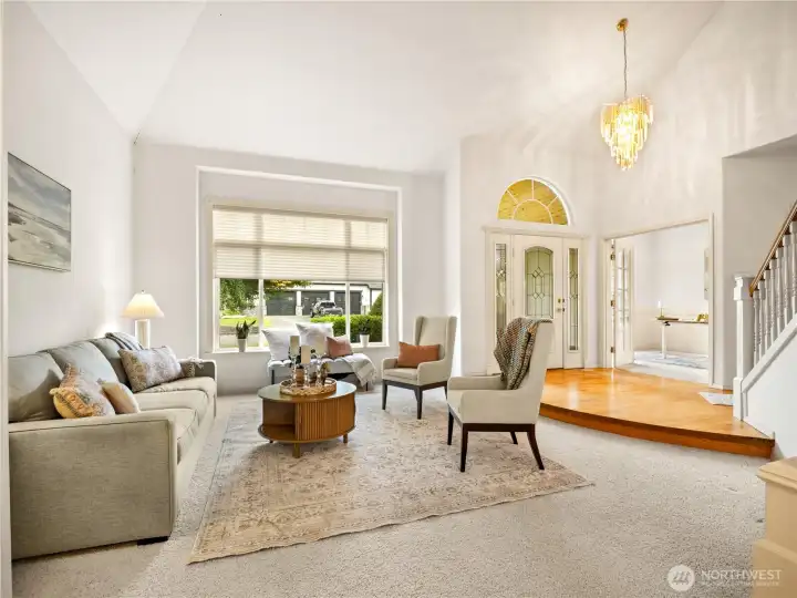 Sunken Living room and Family room.