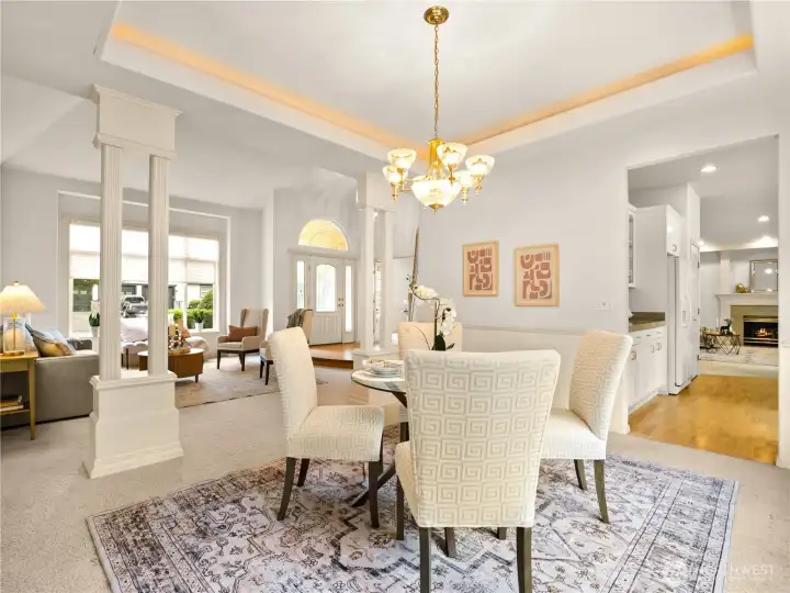 Easy access to the kitchen.