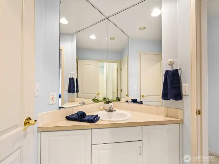This home have creative angles and use every inch efficiently.