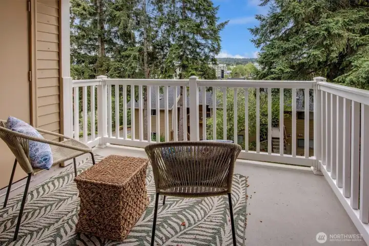 Additional storage on your private deck