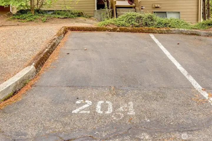 assigned uncovered parking for this unit