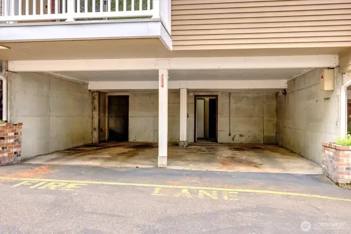 access to the off-site assigned storage unit - under building 8652