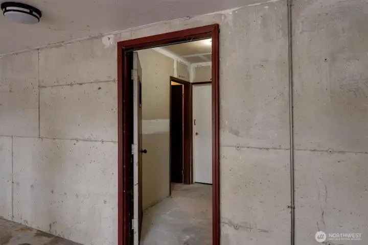access to the storage unit - under building 8652