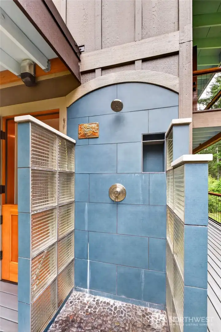 Enjoy the Outdoor Shower!