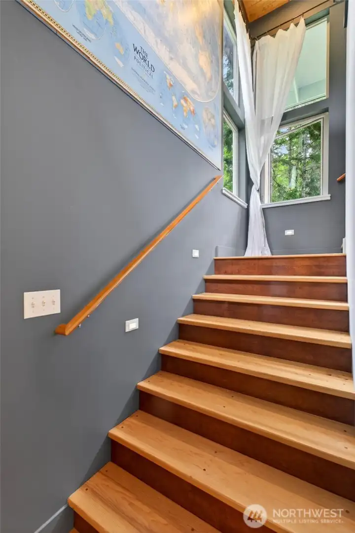 Wood throughout including the Stairs