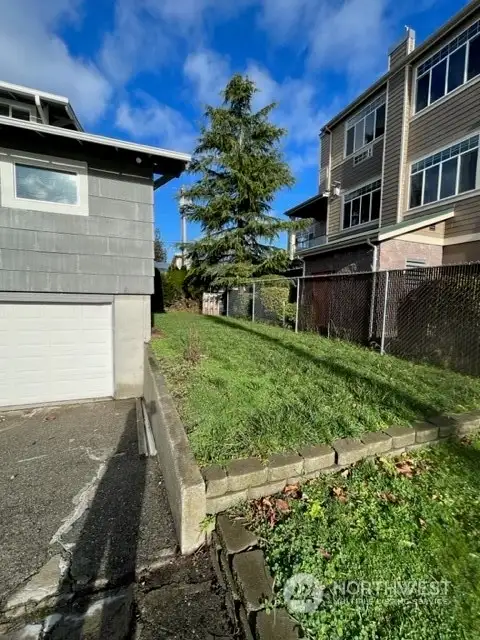Side of house-space for potential garden