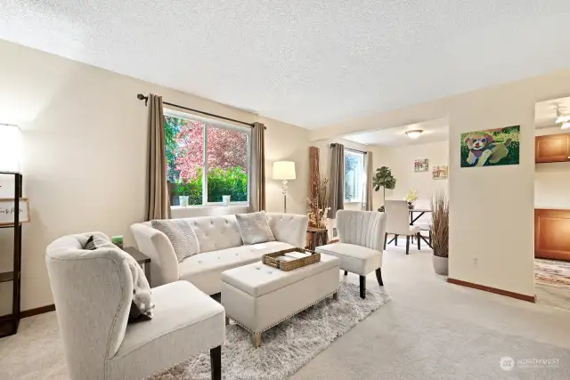 This open floor plan makes this home feel cozy yet spacious!  You will love the use of space here.